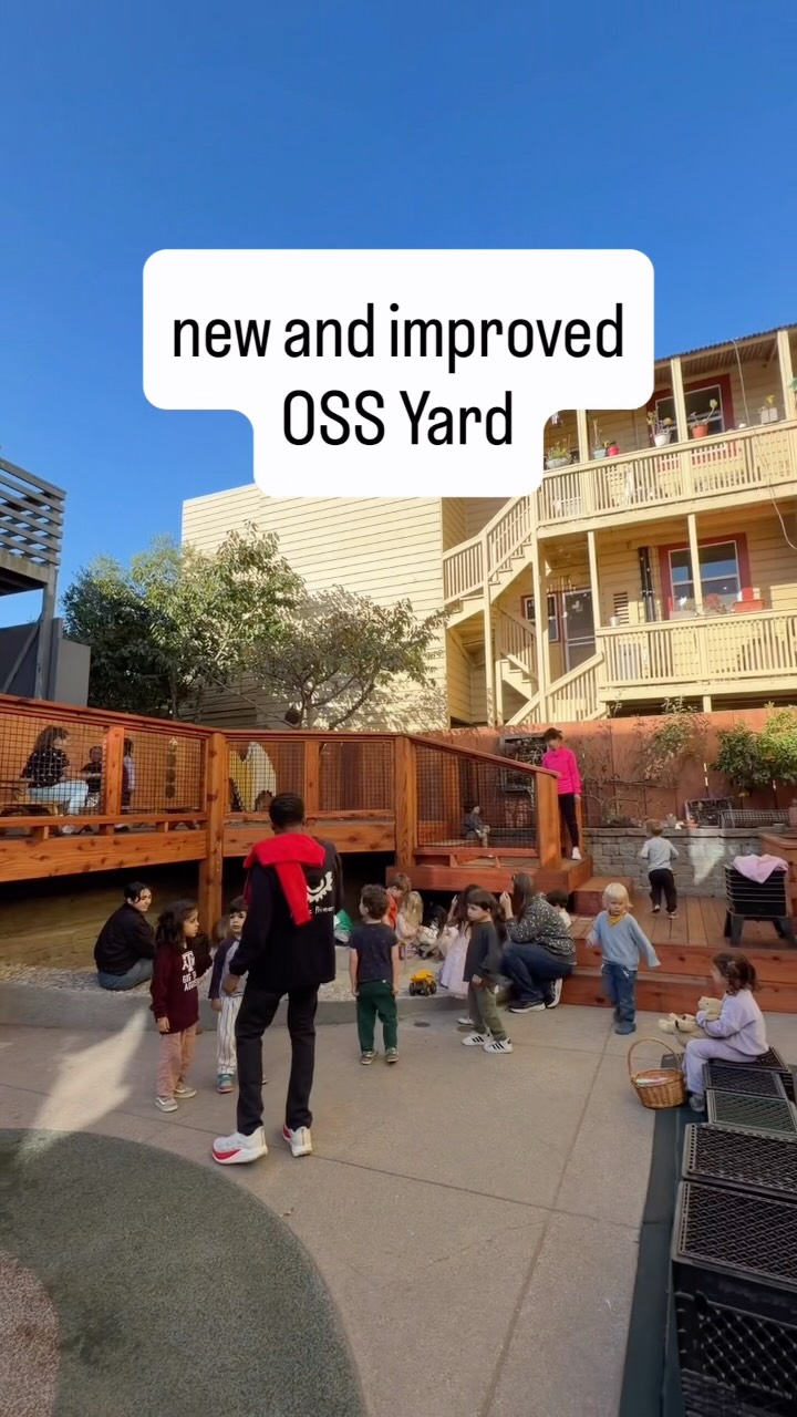 The new and improved OSS yard is open for play and exploration! This project has been a labor of love from many communit