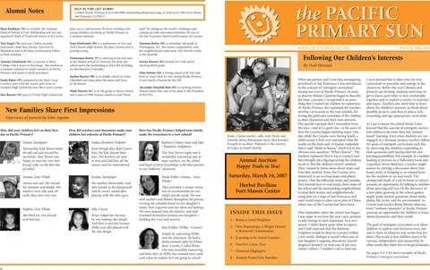 Cover of the 2006–2007 Pacific Primary Sun